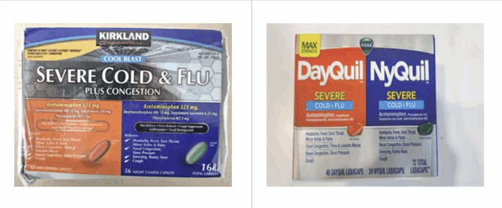 Example of Vicks NyQuil from Costco