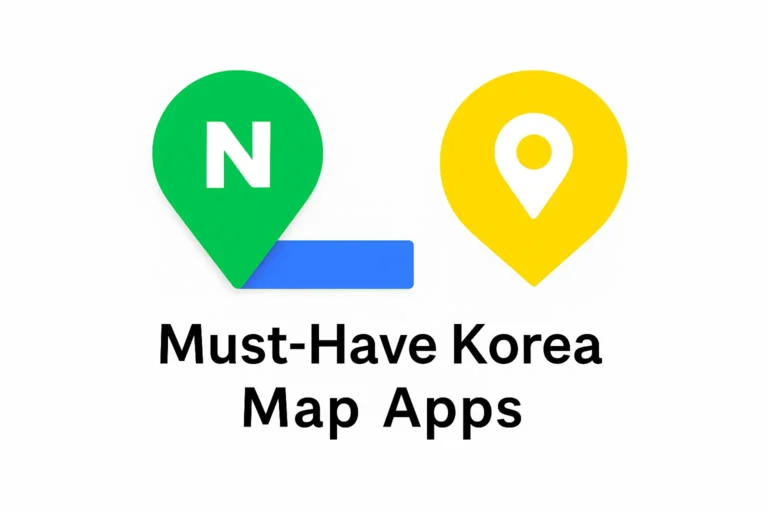 must have korea map apps-naver map and kakao map
