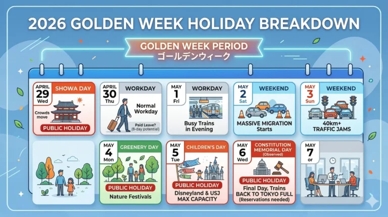 Japan Golden Week 2026: Dates, Travel Tips & Survival Guide